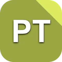 A square green icon with the letters PT and a lighter corner
